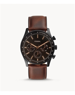 Мужские многофункциональные часы Sullivan из нержавеющей стали черного цвета Fossil