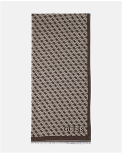 Черный шарф с логотипом, черный Guess