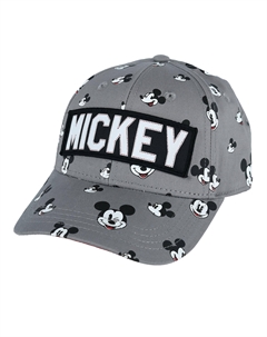 Бейсболка с принтом Микки Мауса для детей Disney, серый Jerry leigh