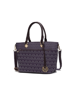 Сумка-тоут Yonah с фирменным принтом, женская сумка из веганской кожи, фиолетовый Mkf collection by mia k.