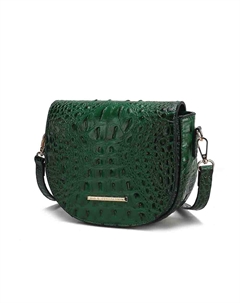 Сумка через плечо Amalia из веганской кожи с тиснением под крокодила, зеленый Mkf collection by mia k.