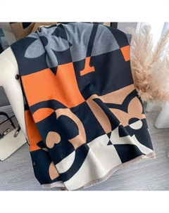 Шаль с цветочным узором, черный Fashnzfab