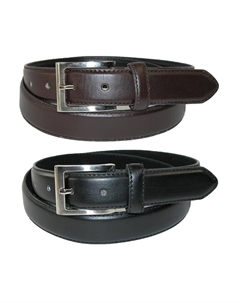 Мужской кожаный ремень для больших и высоких женщин с серебряной пряжкой (упаковка из 2 шт.) Ctm