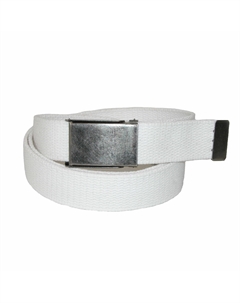 Мужской тканевый ремень с пряжкой Flip Top Nickel (упаковка из 3 шт.), белый Ctm