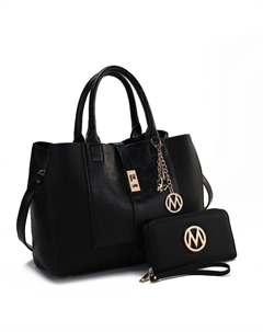 Сумка-портфель Yola Satchel с кошельком, черный Mkf collection by mia k.