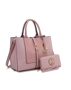 Сумка-портфель Yola Satchel с кошельком, розовый Mkf collection by mia k.