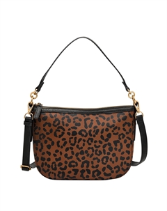 Женская сумка через плечо Jolie Printed, коричневый Fossil