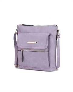 Triss Плечевая женская сумка с несколькими отделениями, цвет lilac Mkf collection by mia k.