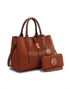 Сумка-портфель Yola Satchel с кошельком, цвет cognac Mkf collection by mia k.
