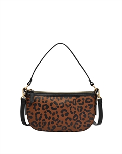 Женская сумка через плечо Jolie Printed Small, коричневый Fossil