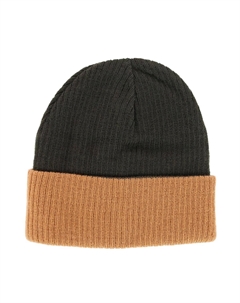 Мужская зимняя шапка из смеси шерсти, двусторонняя вязка, оливковый G&s originals