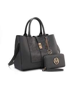 Сумка-портфель Yola Satchel с кошельком, цвет charcoal Mkf collection by mia k.