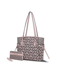 Сумка-тоут Pauline с кошельком от Mia K, розовый Mkf collection by mia k.