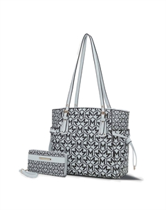 Сумка-тоут Pauline с кошельком от Mia K, светло-голубой Mkf collection by mia k.