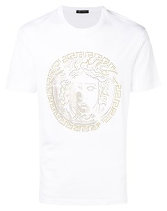 Versace футболка с головой медузы с заклепками xl белый Versace