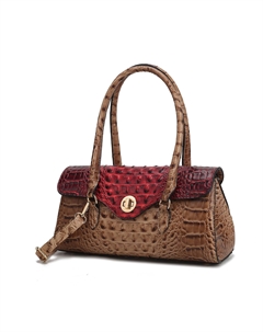 Элегантная женская сумка через плечо Liviana с тиснением под крокодила, красный Mkf collection by mia k.