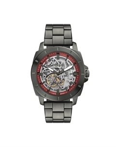 Мужские часы Privateer с тремя стрелками, из нержавеющей стали цвета оружейной бронзы, цвет gunmetal Fossil