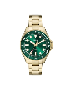 Мужские часы Dalton с тремя стрелками, из нержавеющей стали золотистого оттенка, золотой Fossil