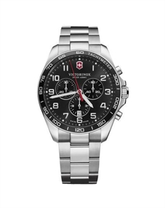 Мужские часы Fieldforce с черным циферблатом Victorinox