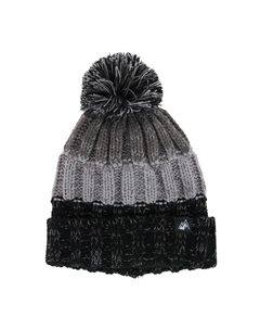 Детская зимняя шапка-бини с флисовой подкладкой и меланжевым узором, серый Grand sierra