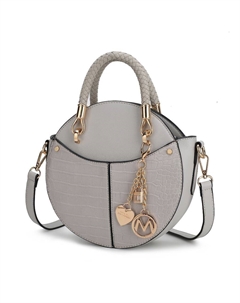 Сумка через плечо Nobella Croco для женщин, серый Mkf collection by mia k.