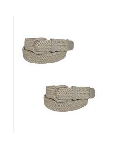 Мужской эластичный плетеный ремень с закрытой пряжкой (упаковка из 2 шт.), хаки Ctm