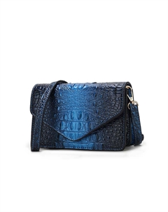 Сумка через плечо Vanta Chic с тиснением под крокодила от Mia K, синий Mkf collection by mia k.