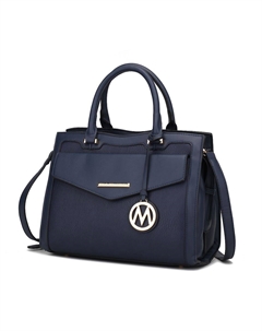 Сумка-портфель Alyssa из веганской кожи для женщин, темно-синий Mkf collection by mia k.