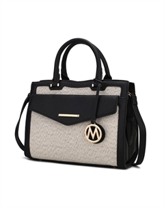 Сумка-портфель Alyssa из веганской кожи для женщин, цвет black combo Mkf collection by mia k.