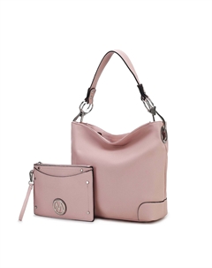 Женская сумка-хобо Viviana из 2 предметов с запястьем от Mia K, розовый Mkf collection by mia k.