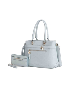 Женская сумка Gardenia Tote с кошельком из веганской кожи от Mia K, светло-голубой Mkf collection by mia k.