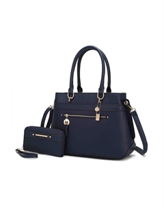 Женская сумка Gardenia Tote с кошельком из веганской кожи от Mia K, темно-синий Mkf collection by mia k.