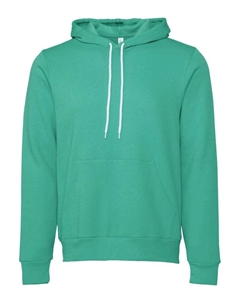 Толстовка с капюшоном из губчатого флиса, цвет teal Bella+canvas