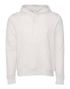 Толстовка с капюшоном из губчатого флиса, белый Bella+canvas