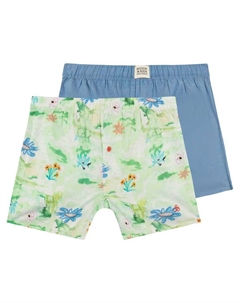 Трусы-боксеры SSFA24M272031 2 units, синий/зеленый Scotch&soda
