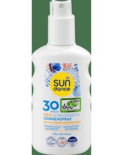 Солнцезащитный спрей Sonnenspray, MED ultra sensitiv, LSF 30, 200 ml Sundance