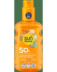 Солнцезащитный спрей Sonnenspray transparent LSF 50+, 200 ml Sundance