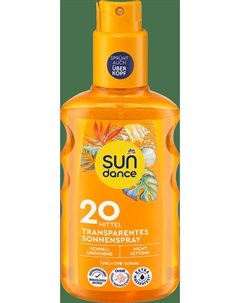 Солнцезащитный спрей Sonnenspray transparent LSF 20, 200 ml Sundance