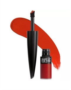 Rouge Artist for Ever матовая 24-часовая стойкая жидкая помада, цвет everlasting scarlet Make up for ever