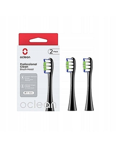 Звуковые насадки для зубной щетки DuPont, волокно, черные, 2 шт./1 упаковка Professional clean p1c5 b02 Oclean