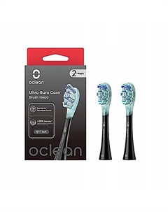 Звуковые насадки для зубной щетки, мягкая защита десен, черные, 2 шт./1 упаковка. Ultra gum care ug01 Oclean