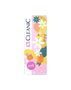 Гигиенические прокладки, 20 шт./1 упаковка. Soft Cleanic