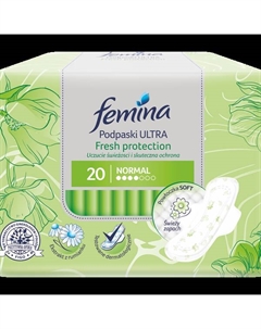 Гигиенические прокладки, 20 шт./1 упаковка. Fresh protection Femina