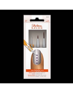 Набор кистей для дизайна ногтей, 1 комплект Pro tool kit Sally hansen