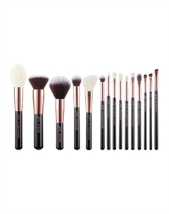 Набор кистей для макияжа черного цвета, 15 шт. 15Pcs essential makeup brush set Jessup