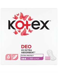 Супер ежедневные прокладки, 52 шт./1 упаковка. Deo Kotex