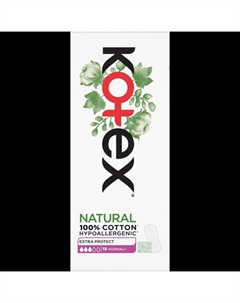Обычные гигиенические прокладки, 18 шт./1 упаковка. Liners ex protect Kotex
