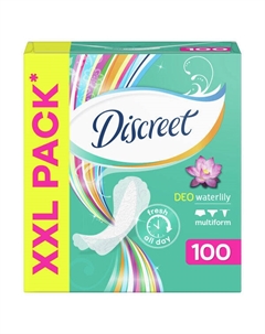 Гигиенические прокладки, 100 шт./1 упаковка. Waterlily multiform Discreet