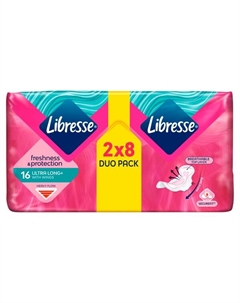 Гигиенические прокладки, 2х8 шт./1 упаковка. Ultra wing super Libresse