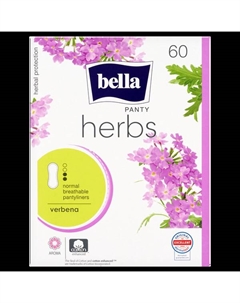 Гигиенические прокладки, 60 шт./1 упаковка. Herbs panty verbena normal Bella